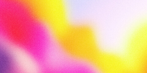 Abstract background with grainy noise blur texture and pink yellow white gradient soft glowing tones