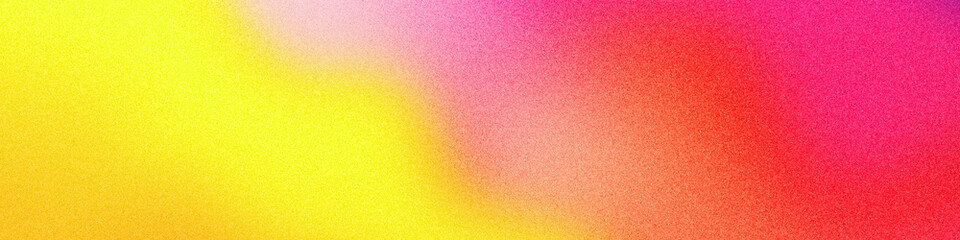Abstract background with grainy noise blur texture and yellow pink red gradient warm glowing tones