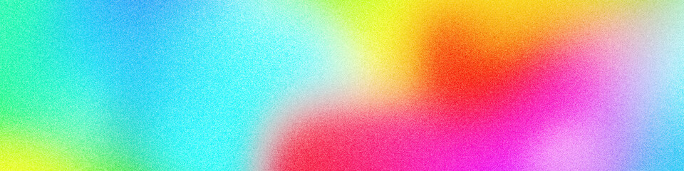 Abstract background with grainy noise blur texture and pink blue yellow gradient pastel glowing tones