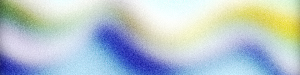 Abstract gradient background with grainy noise texture in soft blue green and yellow tones smooth blurry waves