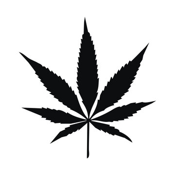 cannabis leaf vector illustration isolated