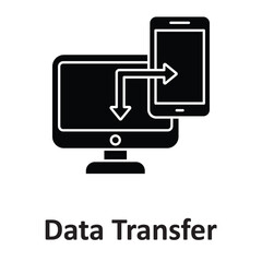 Data transfer Vector Icon which can easily modify or edit