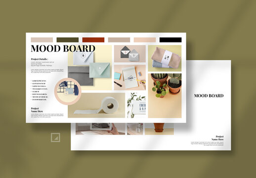 Colorful Mood Board Layout