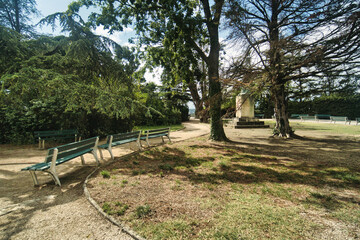 Rocher des Doms Garden next to the Papal Palace in Avignon, France (Palais des Papes)