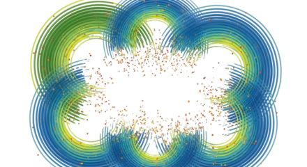 Dynamic Action, Abstract Shapes, Digital Art, Vibrant Colors, Creative Design