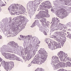 Seamless abstract Organic Shapes with Linear Texture Pattern background