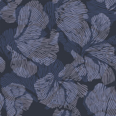 Seamless abstract Organic Shapes with Linear Texture Pattern background