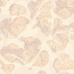 Seamless abstract Organic Shapes with Linear Texture Pattern background