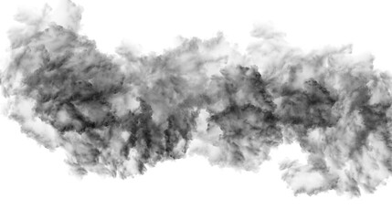 Smoke cloud dust png gray smoke cloud isolated on transparent background design elements for compositing, covering, overlay, png