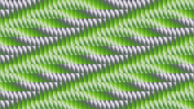 Green Gray Wavy Grid Gradient Pattern Seamless Loop Background 4K