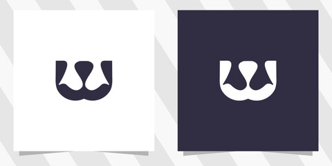 letter w logo design vector