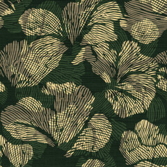 Seamless abstract Organic Shapes with Linear Texture Pattern background
