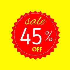 Naklejka premium Colorful discount badges with percentages off for retail sales and promotions