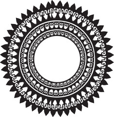 Horse Mandala Circle Design – Decorative Animal Pattern Vector