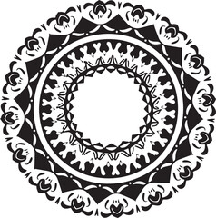Horse Mandala Circle Design – Decorative Animal Pattern Vector