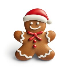 Fototapeta premium Gingerbread man dessert sweets cookie.