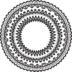 Horse Mandala Circle Design – Decorative Animal Pattern Vector