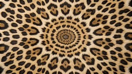 Abstract Leopard Rosettes Fur Pattern