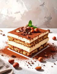 Layers of decadent tiramisu