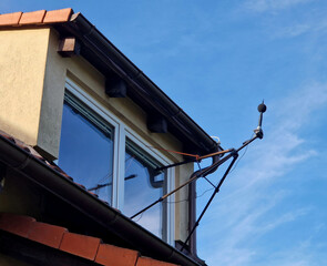 sound level meter is used for acoustic measurements. It is commonly hand-held instrument with microphone. The best type of microphone for sound level meters is condenser microphone, rack, interior