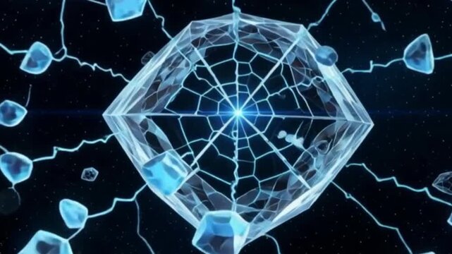 Digital technology and communication concepts illuminate the global network with abstract blue light and bubbles