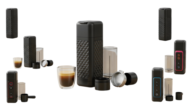 Brew perfect espresso anywhere with this compact set