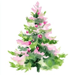 Christmas Tree christmas tree watercolor.
