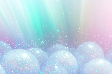 Sparkling bubbles dance in a dreamy pastel environment abstract art creation magical atmosphere visual serenity