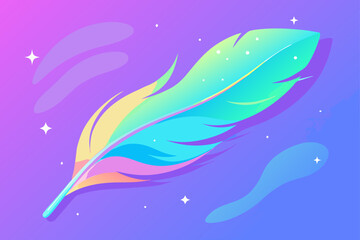 Holographic Liquid Feathers Floating in Rainbow Space