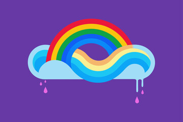 Holographic Rainbow Storms Melting into Infinity