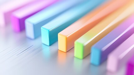 Monochrome blue digital workspace background with peach and lime accent bars. Survey research answer checklist