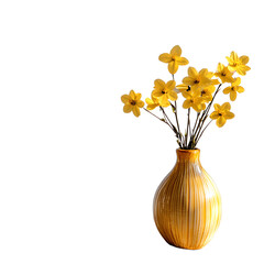 Elegant Yellow Floral Arrangement in Vintage Vase