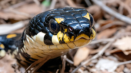 Obraz premium snake's head closeup