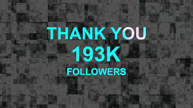 Thank you, 193.k or seventy-three thousand followers celebration design, Social Network friends, followers celebration background
