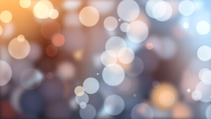 4K colorful blurred background with bokeh lights.