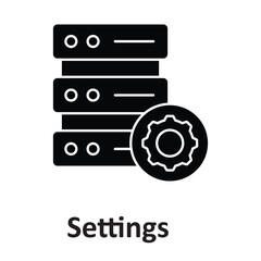  database settings  Vector Icon which can easily modify or edit