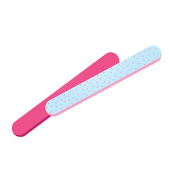 Vector illustration of professional nail files isolated on white background. Manicure accessory, professional nail care tool.