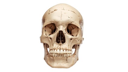 Obraz premium human skull isolated on white