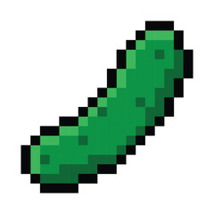 Fototapeta premium Cucumber Pixel