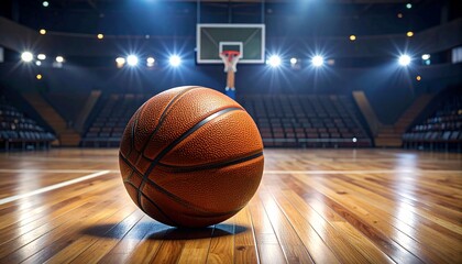 Basketball Court Night Game