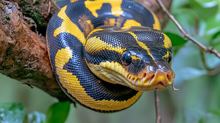 Fototapeta premium snake in the garden