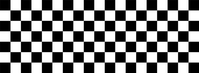 Black and white checkered seamless racing pattern background