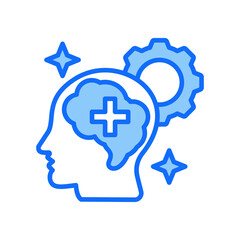 Clinical Psychology blue color icon