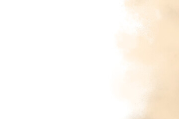 Wispy beige and grey smoke clouds swirling and dissipating on a transparent background isolated on transparent background