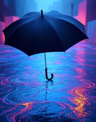 umbrella against an abstract background