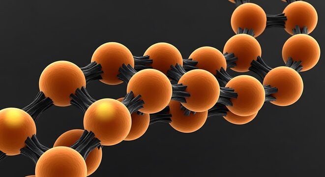 Molecular Structure of a Polymer.