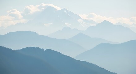 Obraz premium Majestic Mountain Range View.