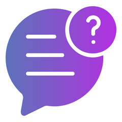 question Gradient icon