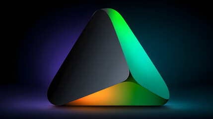 Dark Stylish Abstract Background with Neon Violet and Emerald Accents &ndash; Futuristic Metallic Texture