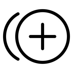 Fototapeta premium Simple circular shape for design elements and user interface applications